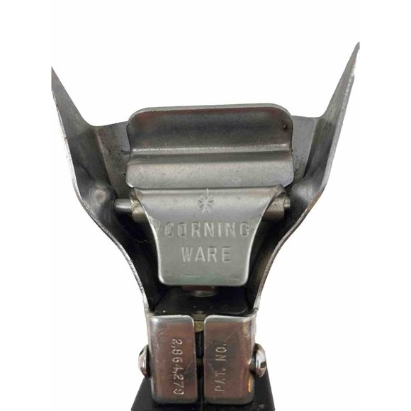 Vintage Corning Ware Black Twist Detachable Lock On Pot Casserole Handle - Picture 4 of 5